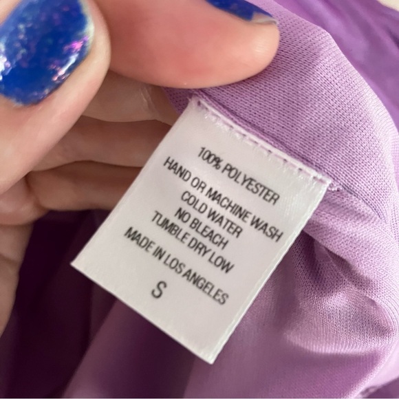 Lucy In The Sky Rhinestone Detail Halter Cut Out Bodycon Dress in Purple - Picture 12 of 12